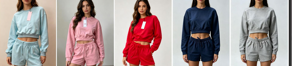 CROPPED ACCOLADECREW NECK SET